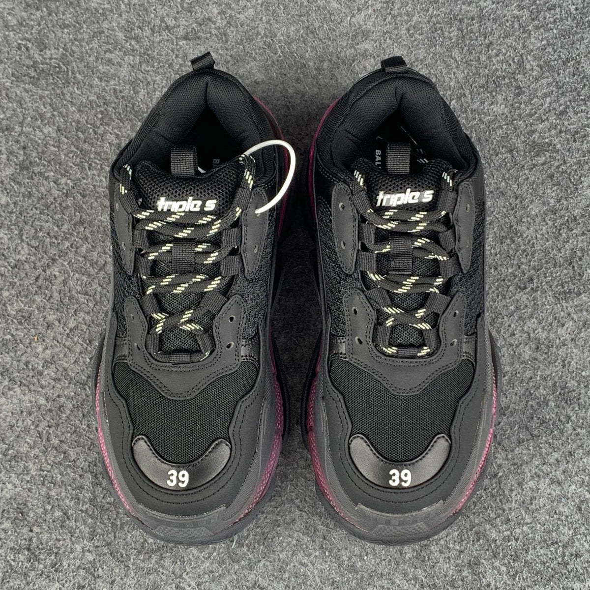 Balenciaga Wmns Triple S 'Clear Sole - Black Pink Neon'