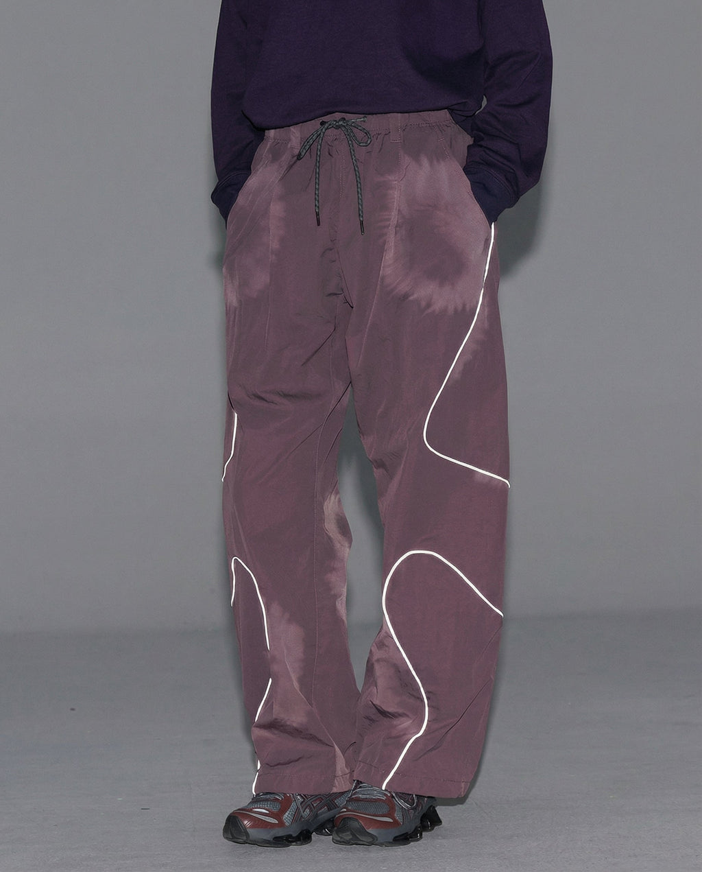 Streetwear Reflective Wide Leg Outdoor Hiking Pants