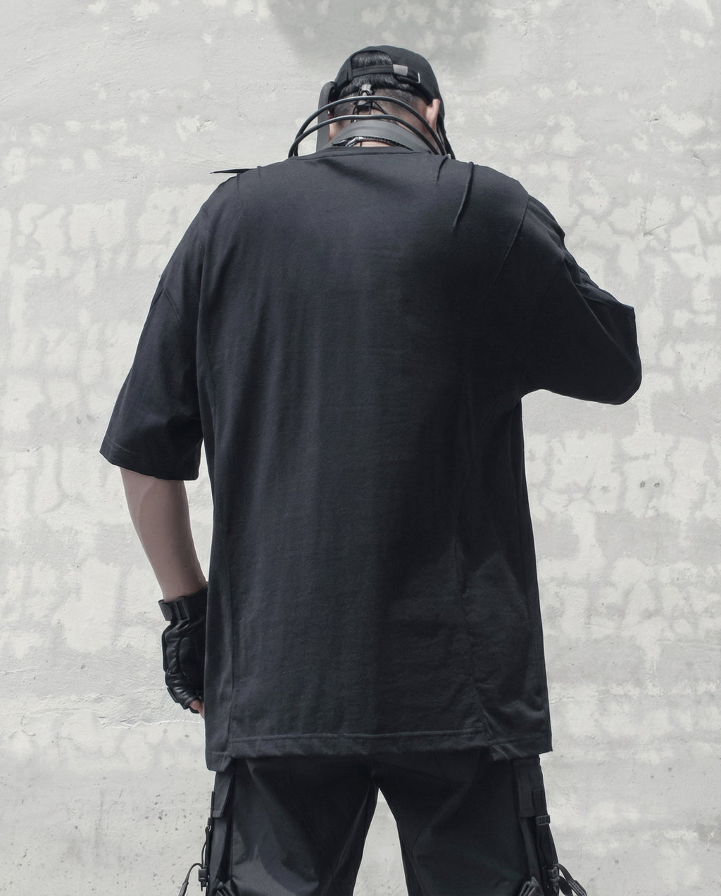 Street Oversized Multi-Zipper Cotton T-Shirt
