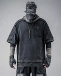 Techwear Oversized Distressed Cotton T-Shirt