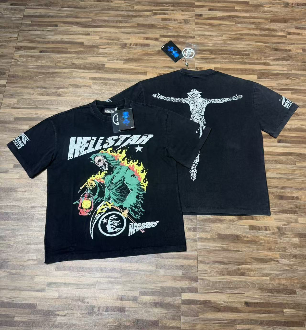 HELLSTAR Graphic Vintage T-Shirt – Oversized Streetwear Short Sleeve Tee