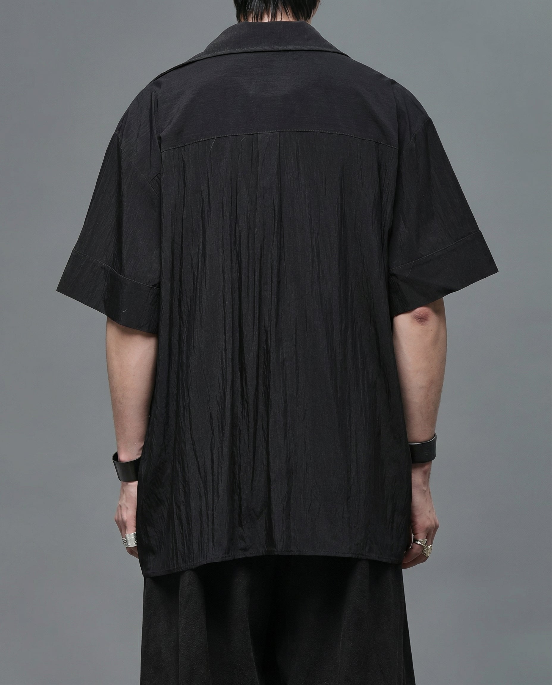Japanese Darkwear Cowl Neck Draped Shirt