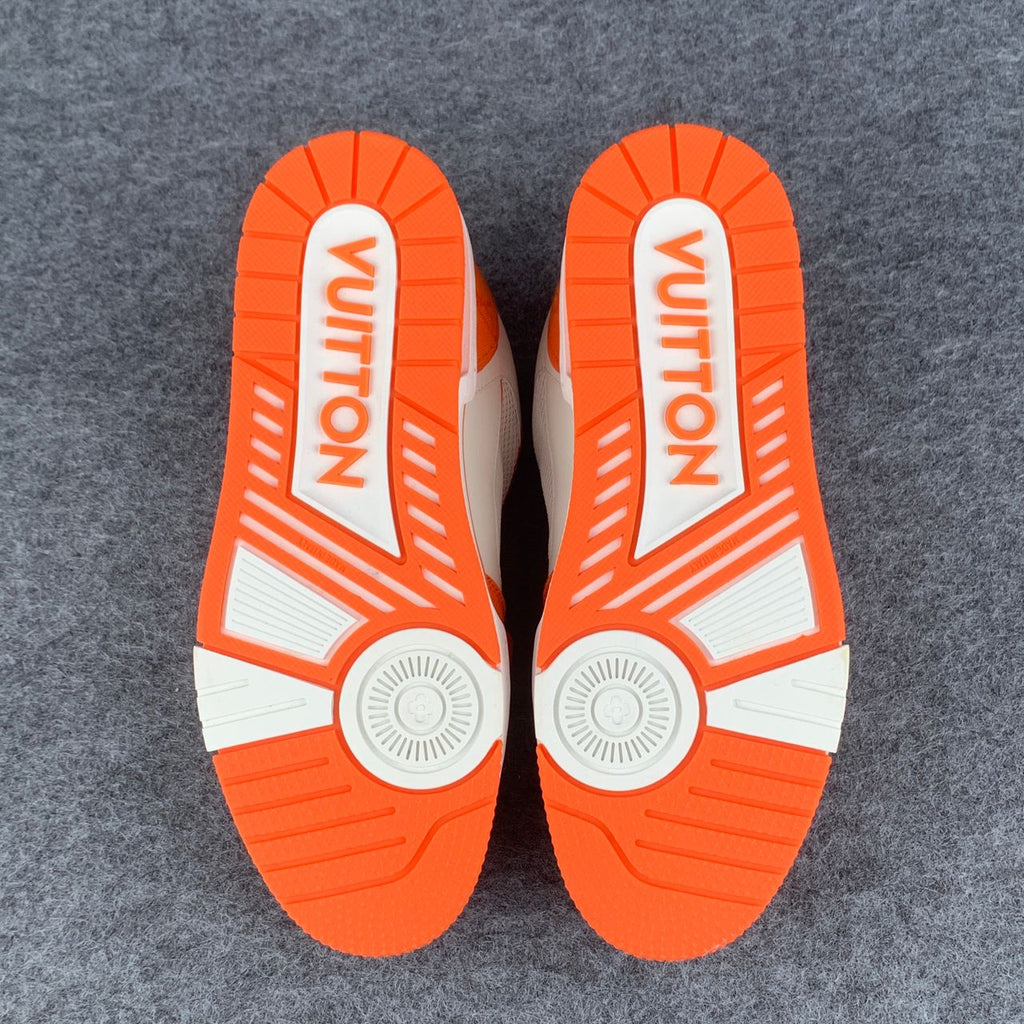 LV Trainer Low ‘Velcro Strap Orange Monogram Denim’: