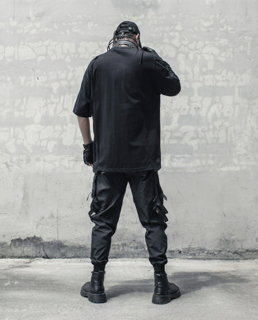 Street Oversized Multi-Zipper Cotton T-Shirt