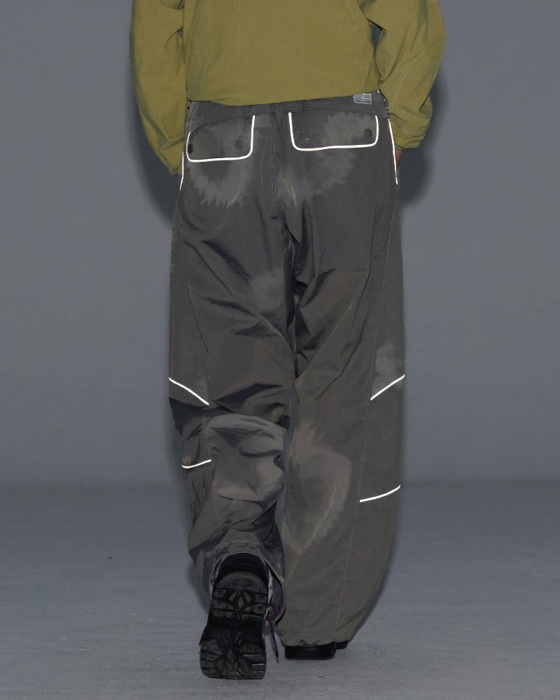 Streetwear Reflective Wide Leg Outdoor Hiking Pants