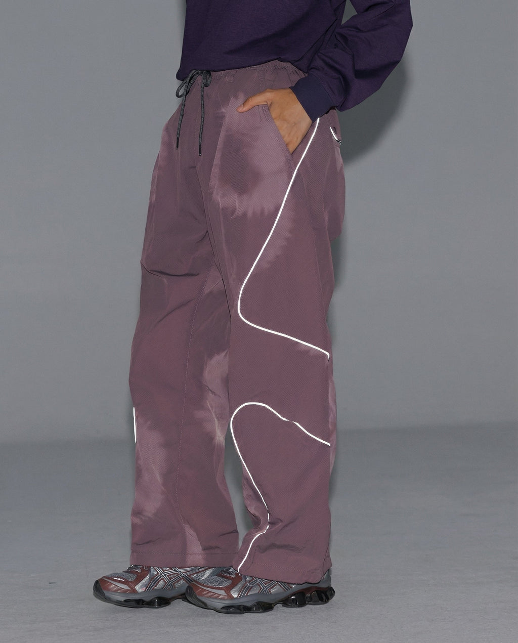 Streetwear Reflective Wide Leg Outdoor Hiking Pants