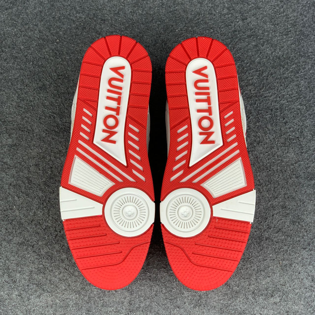 LV Trainer ' Red Monogram Denim '