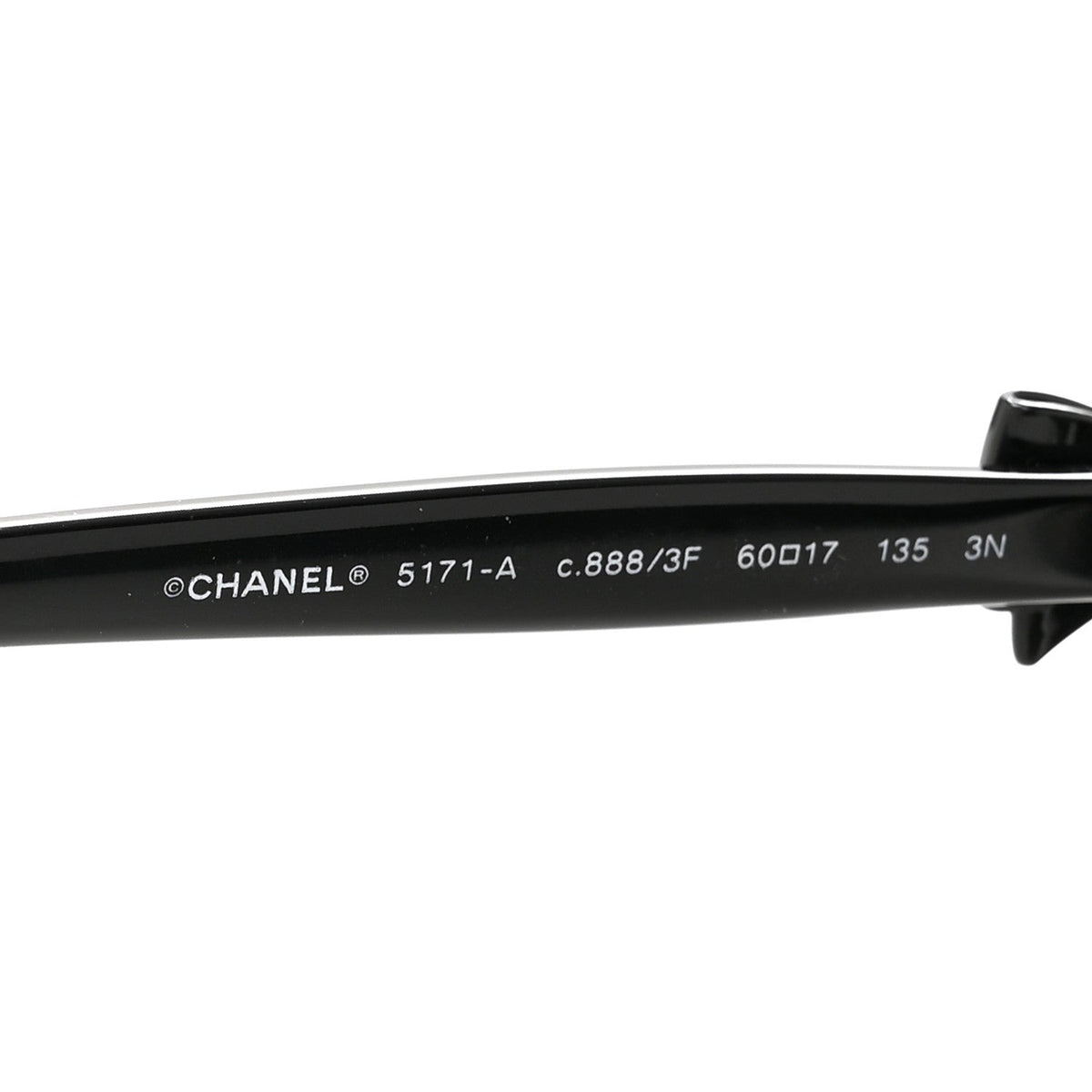 Acetate CC Bow Sunglasses 5171-A Black