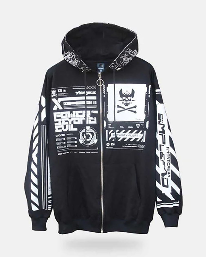 Darkness Cyber Zip Hooded Jacket