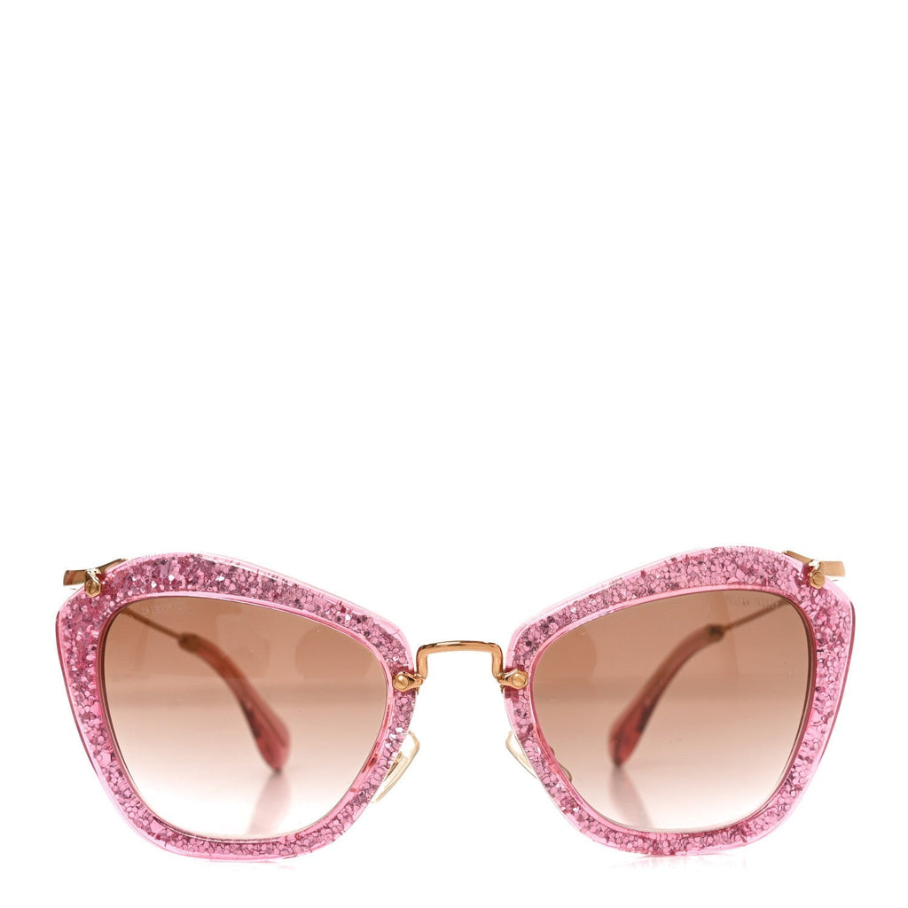 Acetate Metal Cat Eye Sunglasses SMU10N Pink