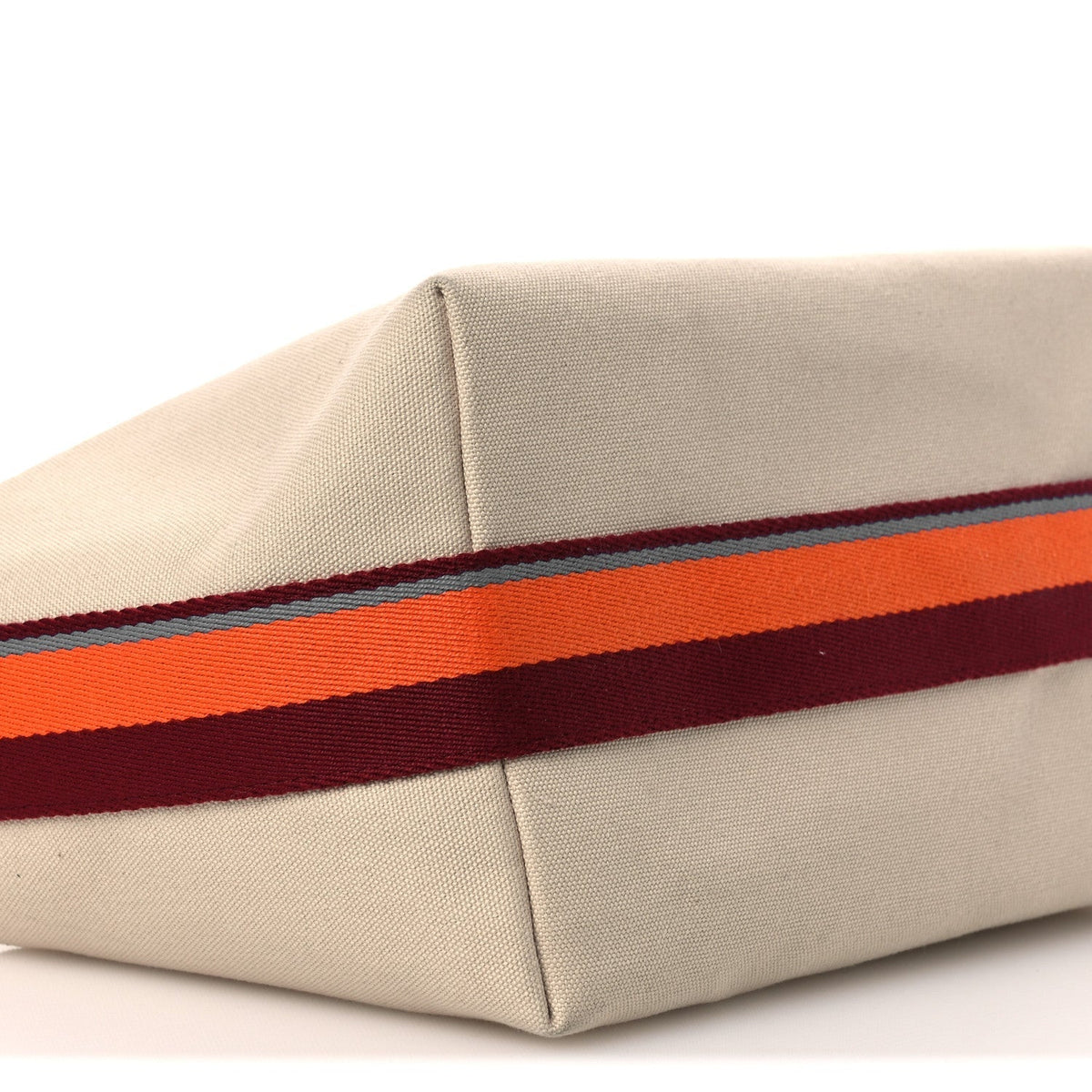 Cotton Canvas H Pavillon Large Bride-A-Brac Pouch Naturel