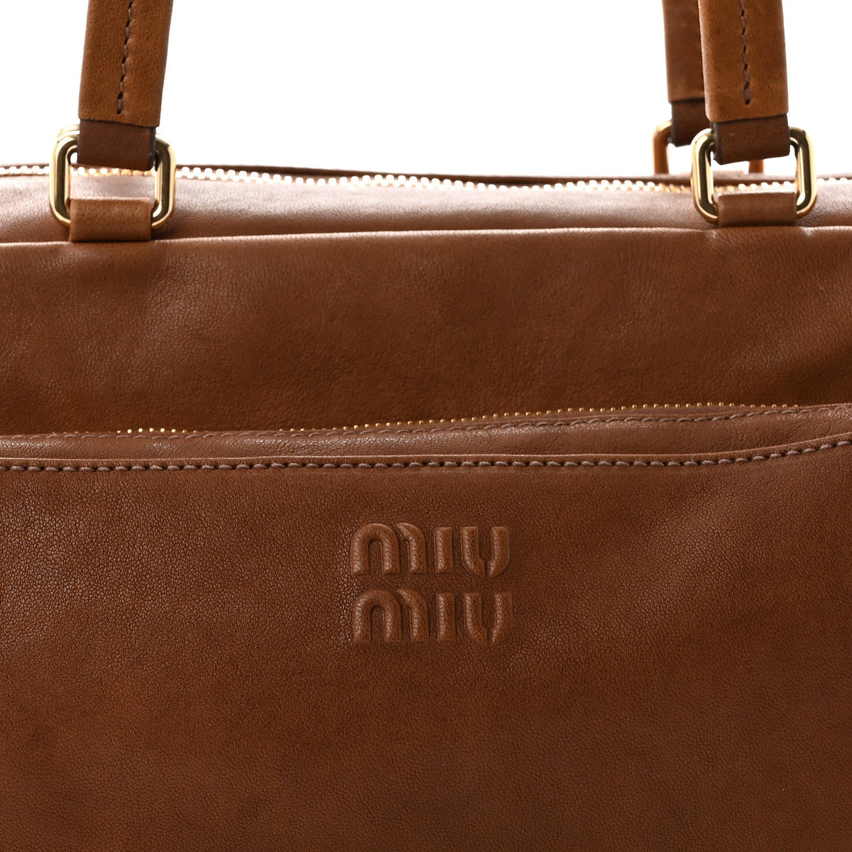 Nappa Aviator Pocket Top Handle Bag Rovere