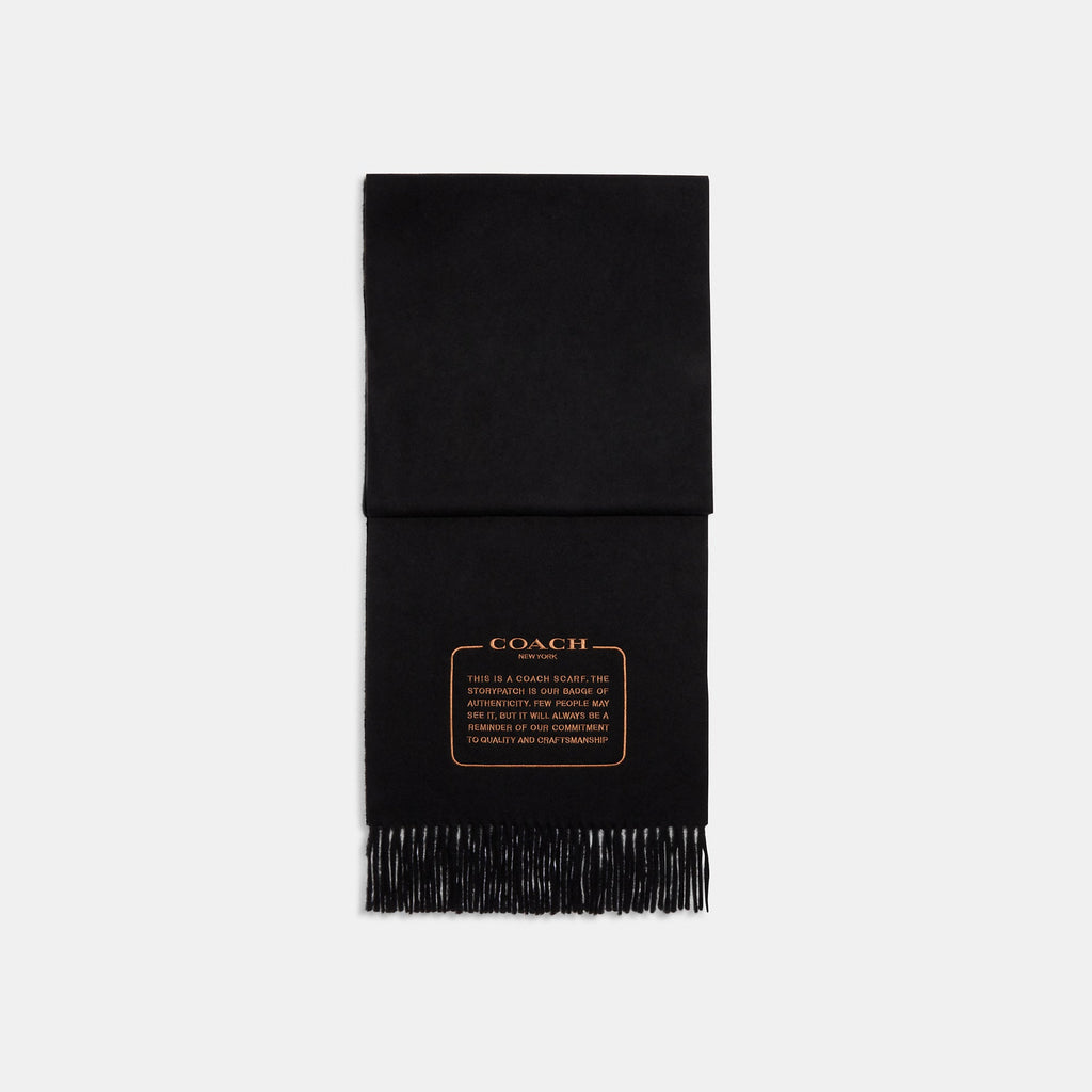 Coach Outlet Embroidered Patch Cashmere Muffler