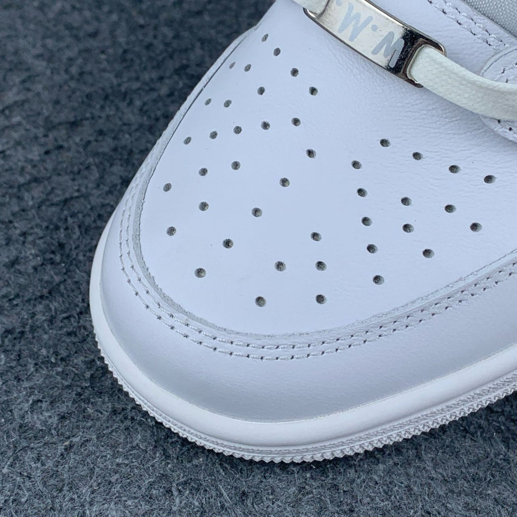 Custom Travis Scott x Air Jordan 1 Retro Low OG SP 'Michael Rubin White Party' Friends & Family