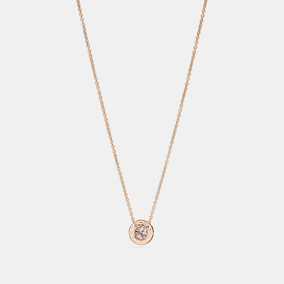 Coach Outlet Open Circle Stone Strand Necklace