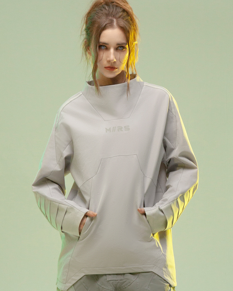 XIPHEVIL Cyberpunk Outfits 3D Cut Dyed Unisex Pullover Jacket