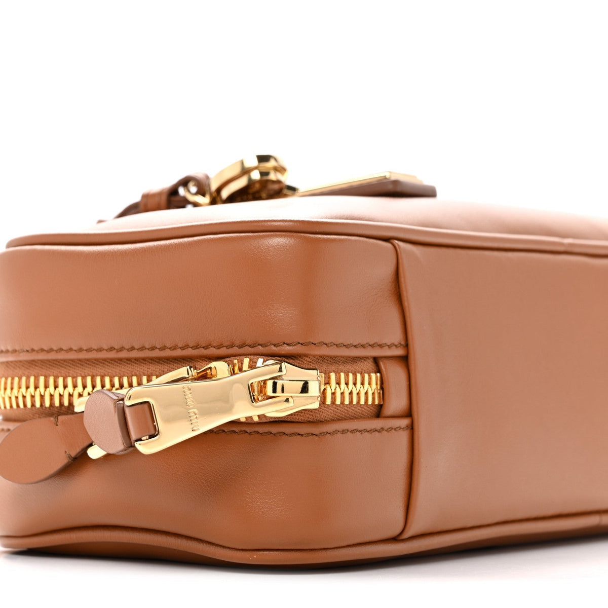Nappa Small Beau Top Handle Bag Cognac