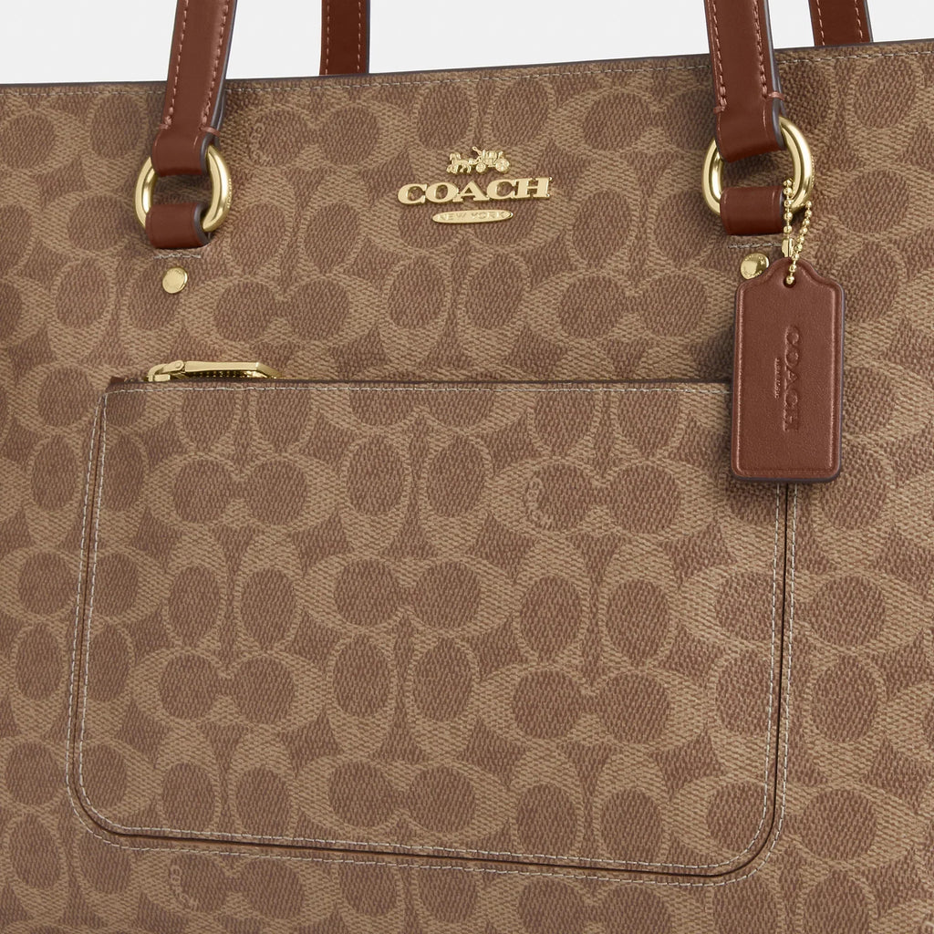 Coach Outlet Station Tote Bag In Signature Canvas
