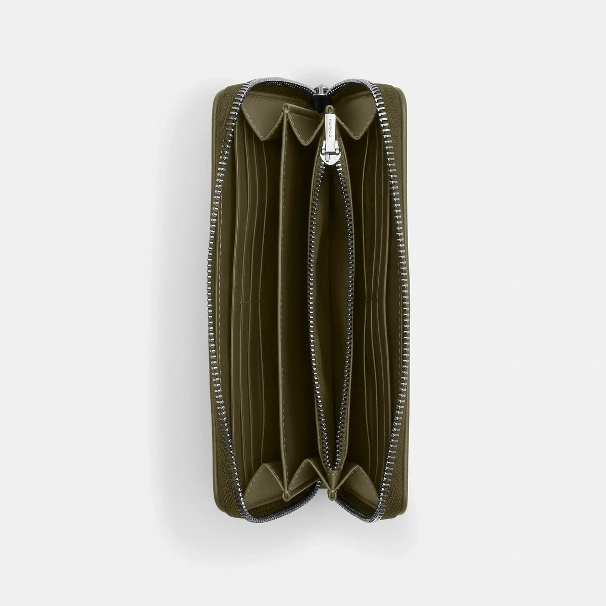 Coach Outlet Long Zip Around Wallet In Signature Jacquard