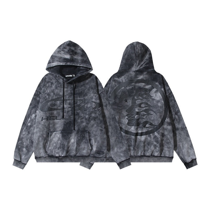 HELLSTAR Shadow Flame Washed Hoodie
