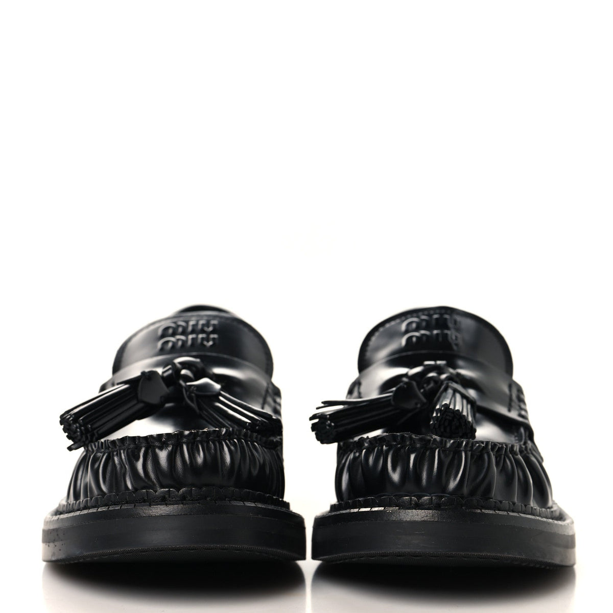 Spazzolato Tassel Loafers 36.5 Black