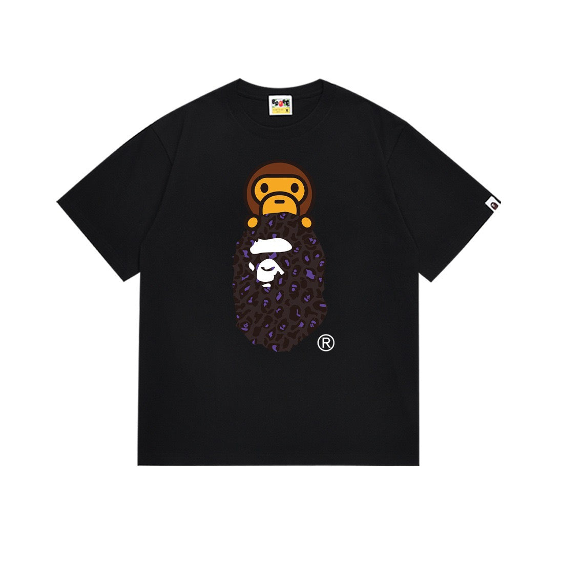 BAPE Purple Camo Ape Graphic T-Shirt