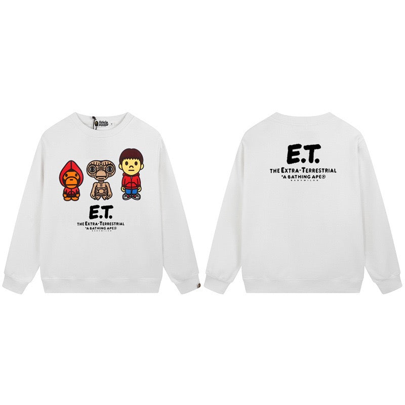 BAPE E.T. Graphic Crewneck Sweatshirt