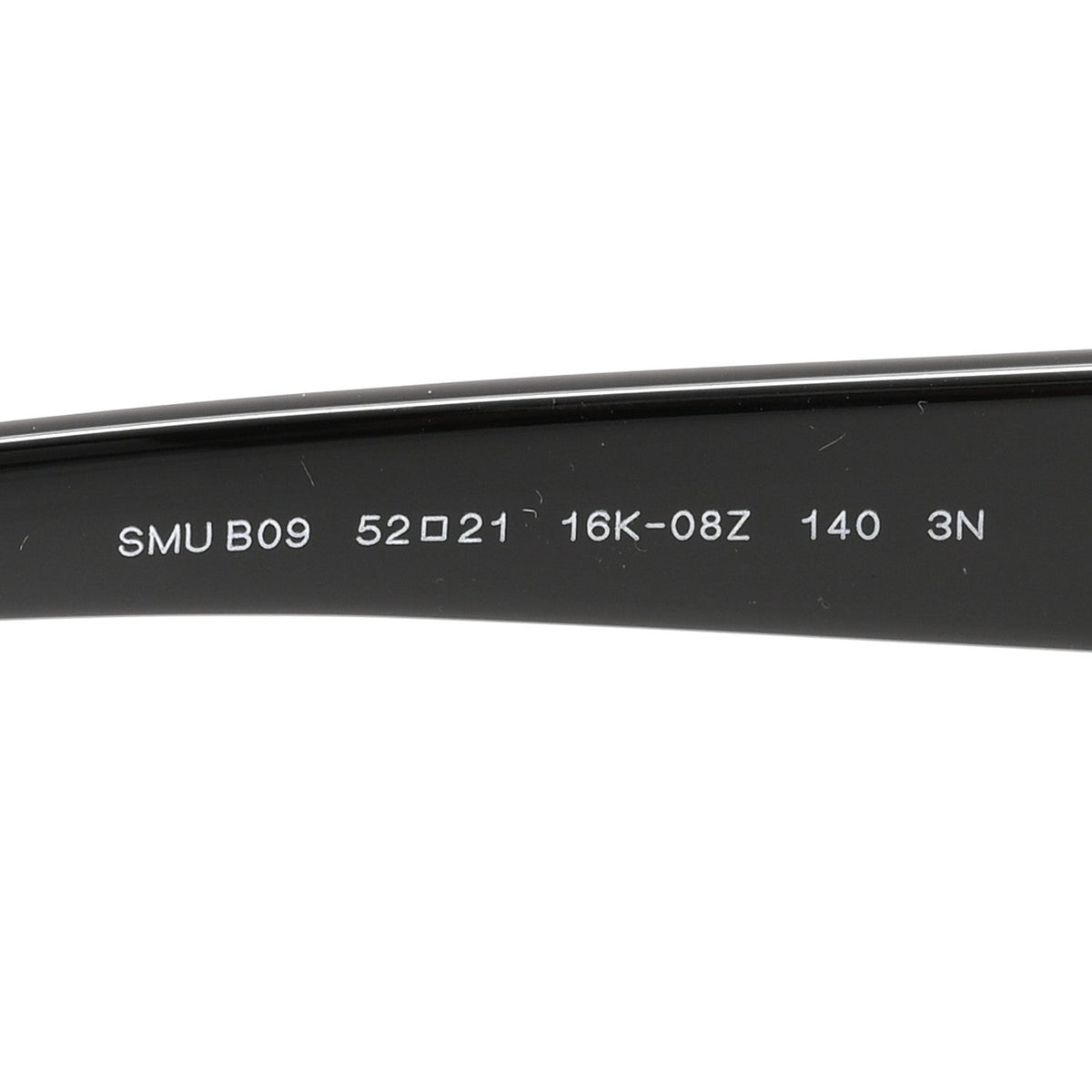 Acetate Oval Reverie Sunglasses SMU B09 Black