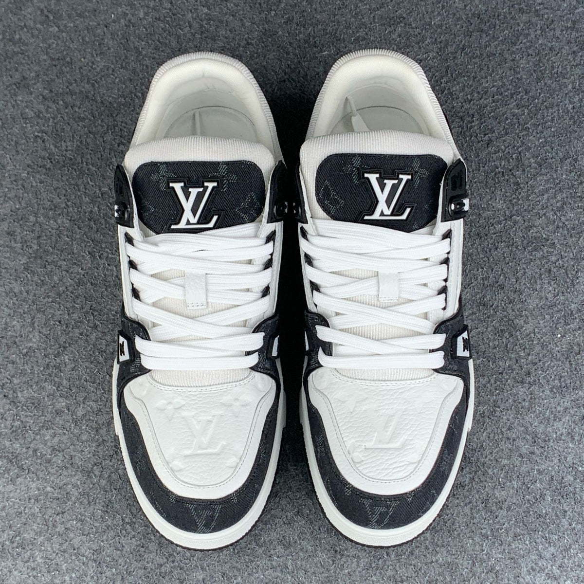 LV Trainer 'Black Monogram Denim’