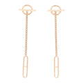 18K Rose Gold Echappee Earrings