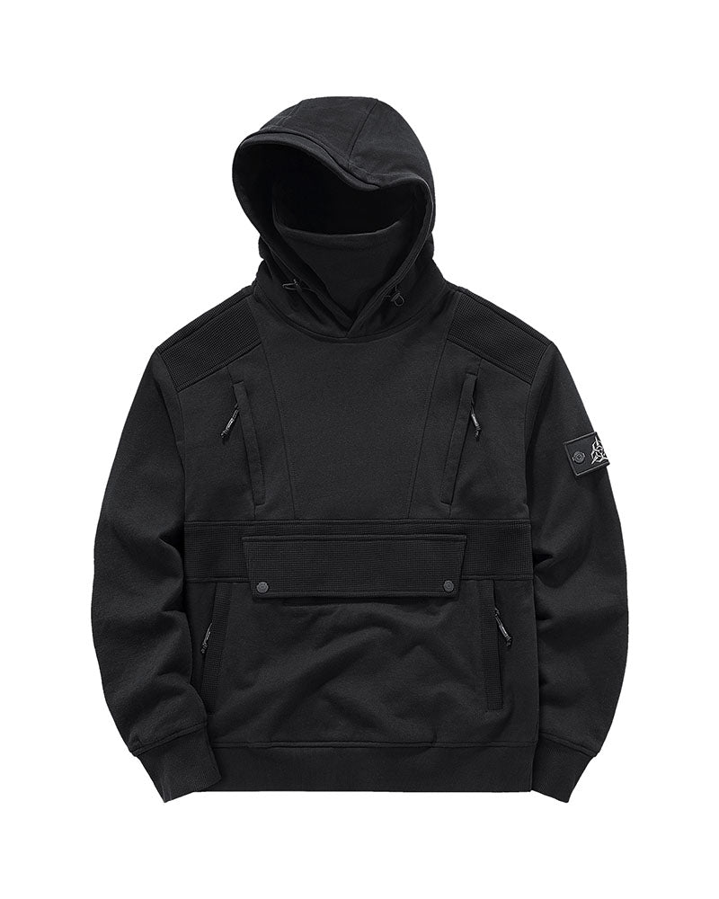 Techwear Tactical Multi-Pocket Mask Hoodie