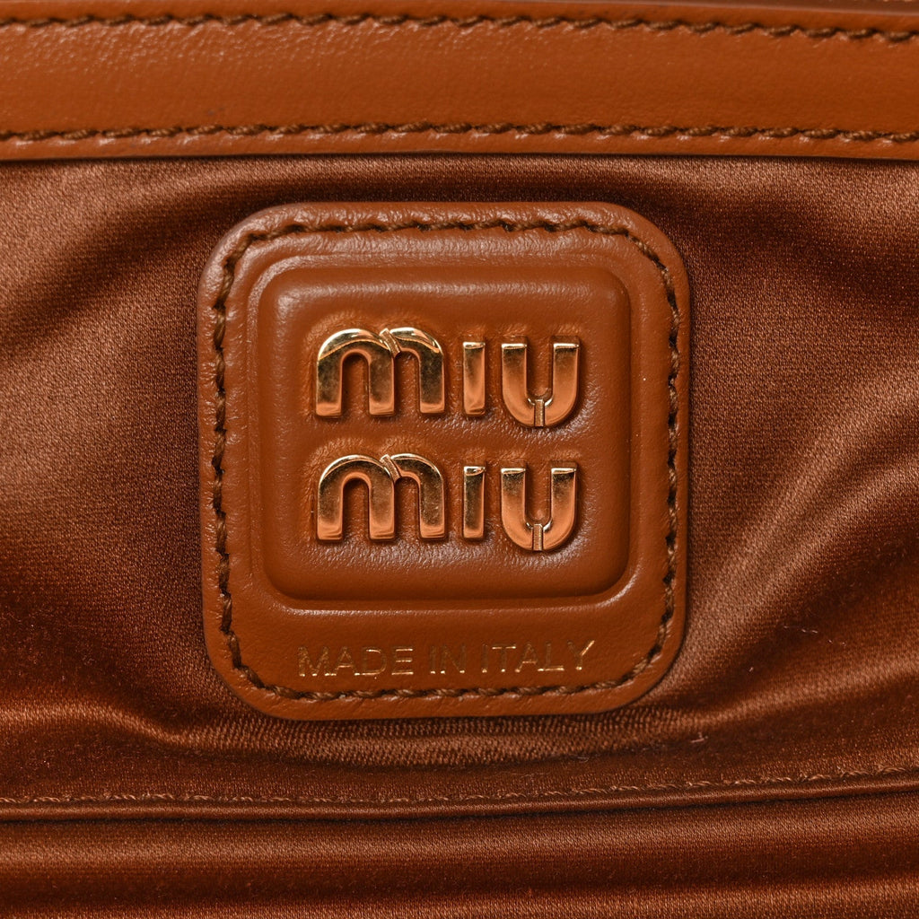 Nappa Small Beau Top Handle Bag Cognac