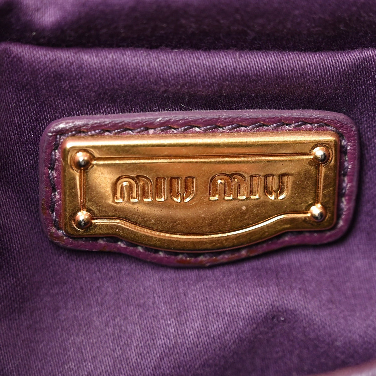 Nappa Matelasse Lux Coffer Bag Purple