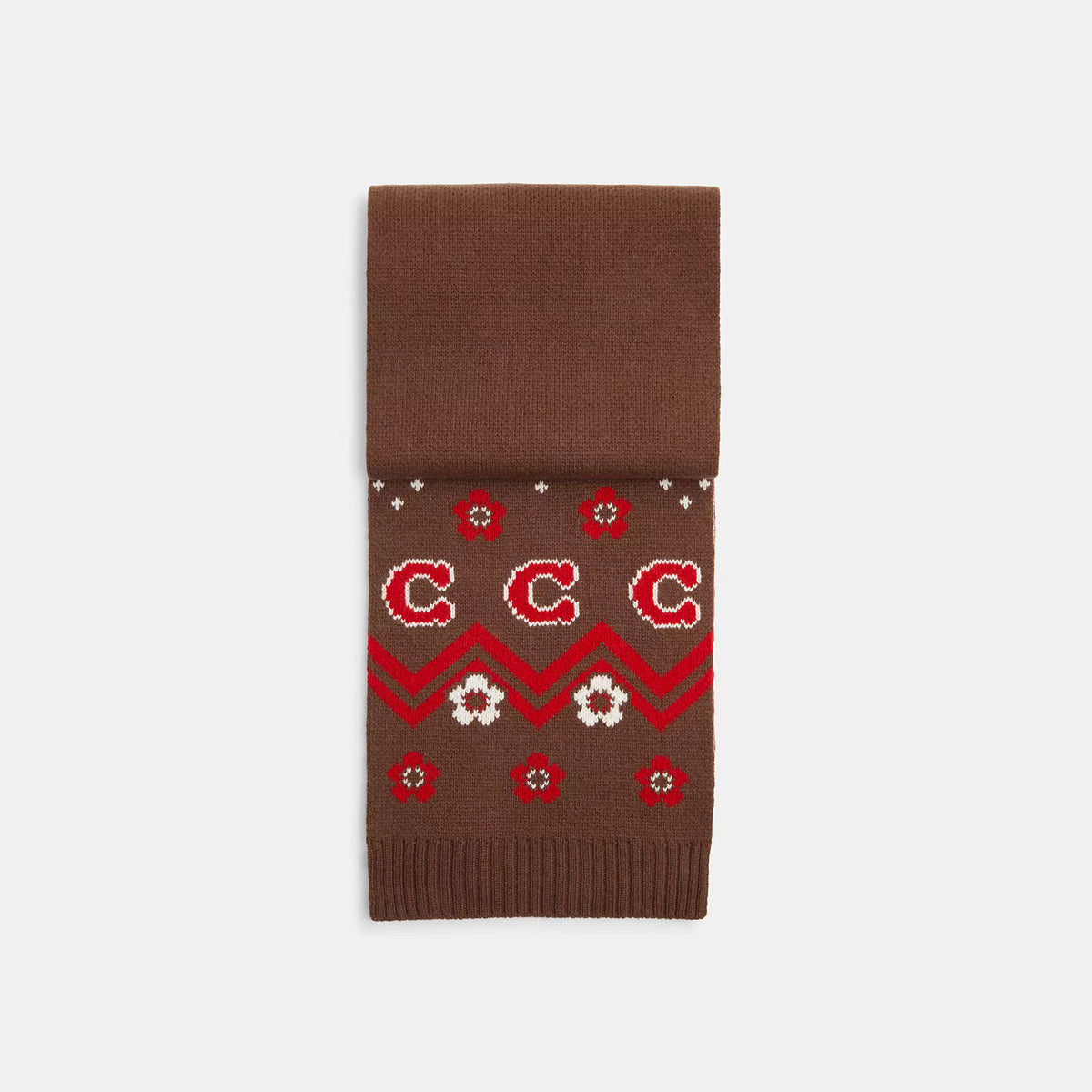 Coach Outlet Fair Isle Print Knit Muffler