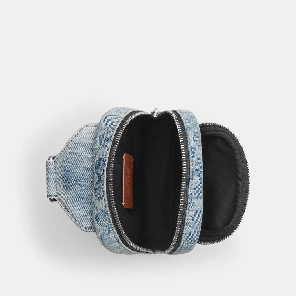 Coach Outlet Racer Sling Pack In Loved Signature Denim