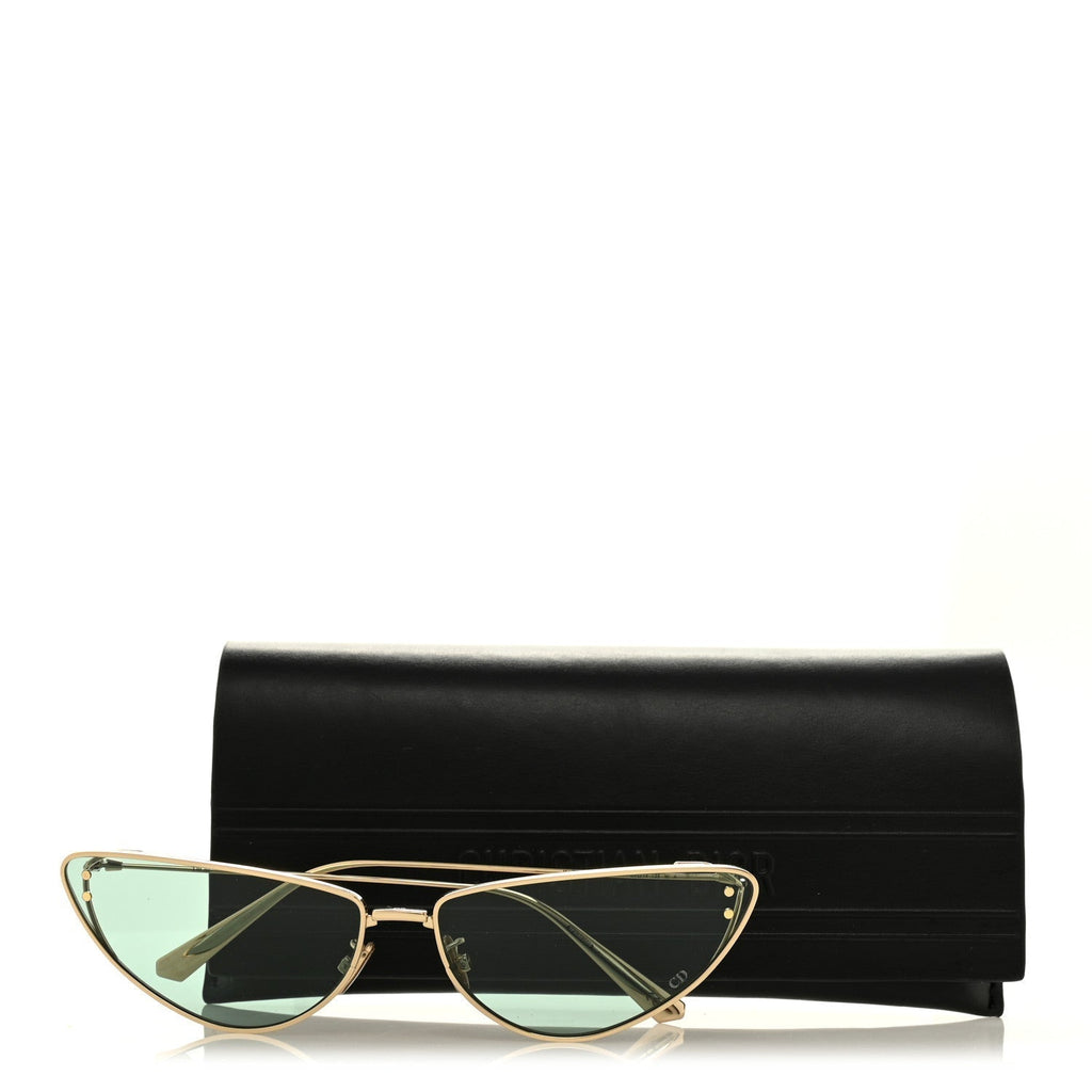 Metal MissDior B1U Butterfly Sunglasses Gold