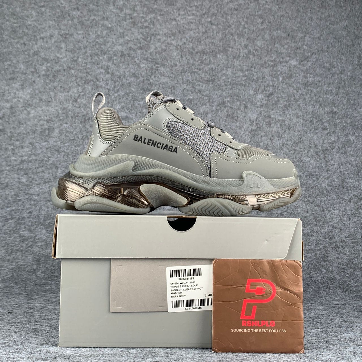 Balenciaga Triple S Sneaker 'Clear Sole - Dark Grey'