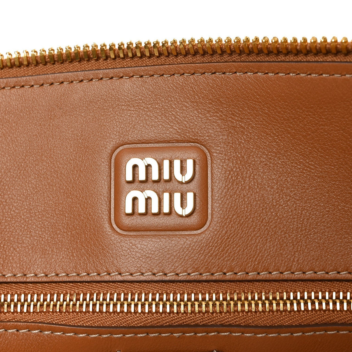 Soft Calf Top Handle Shoulder Bag Cognac