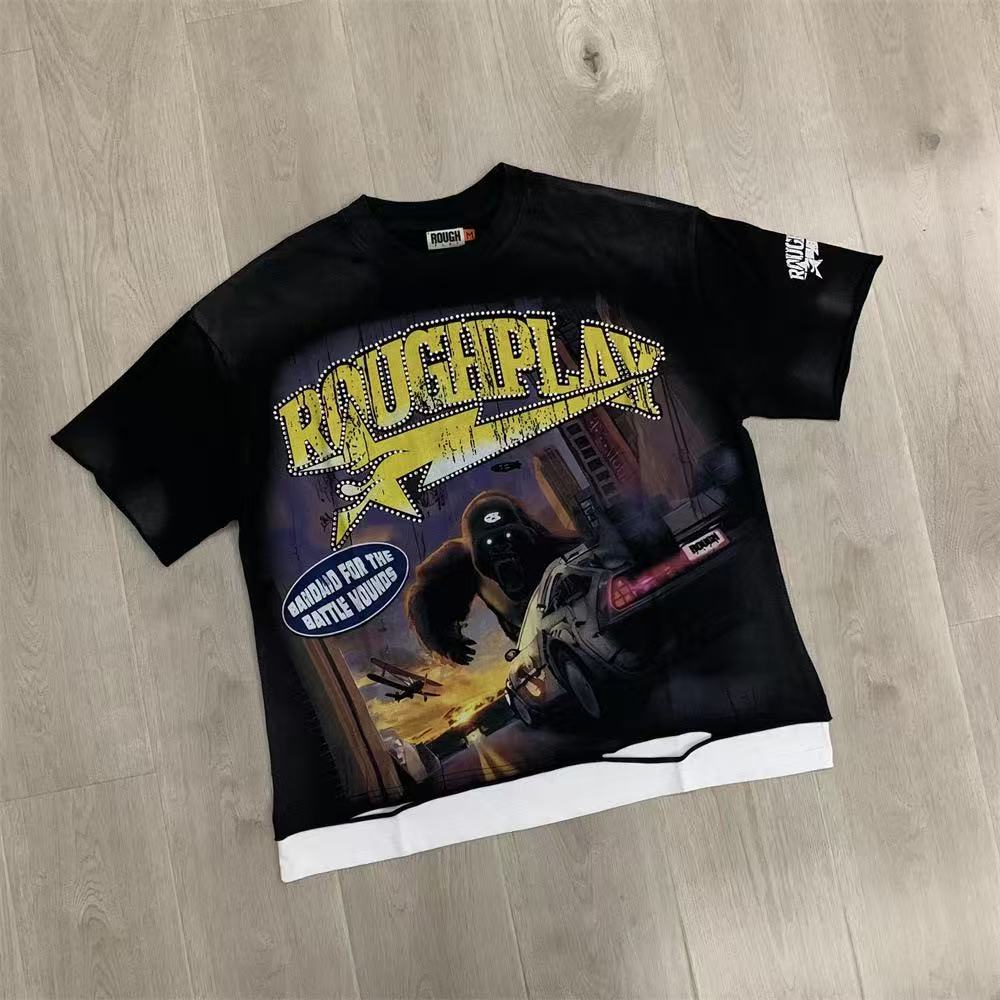 Vintage Graphic Streetwear T-Shirt Oversized Urban Casual Short Sleeve Unisex Tee