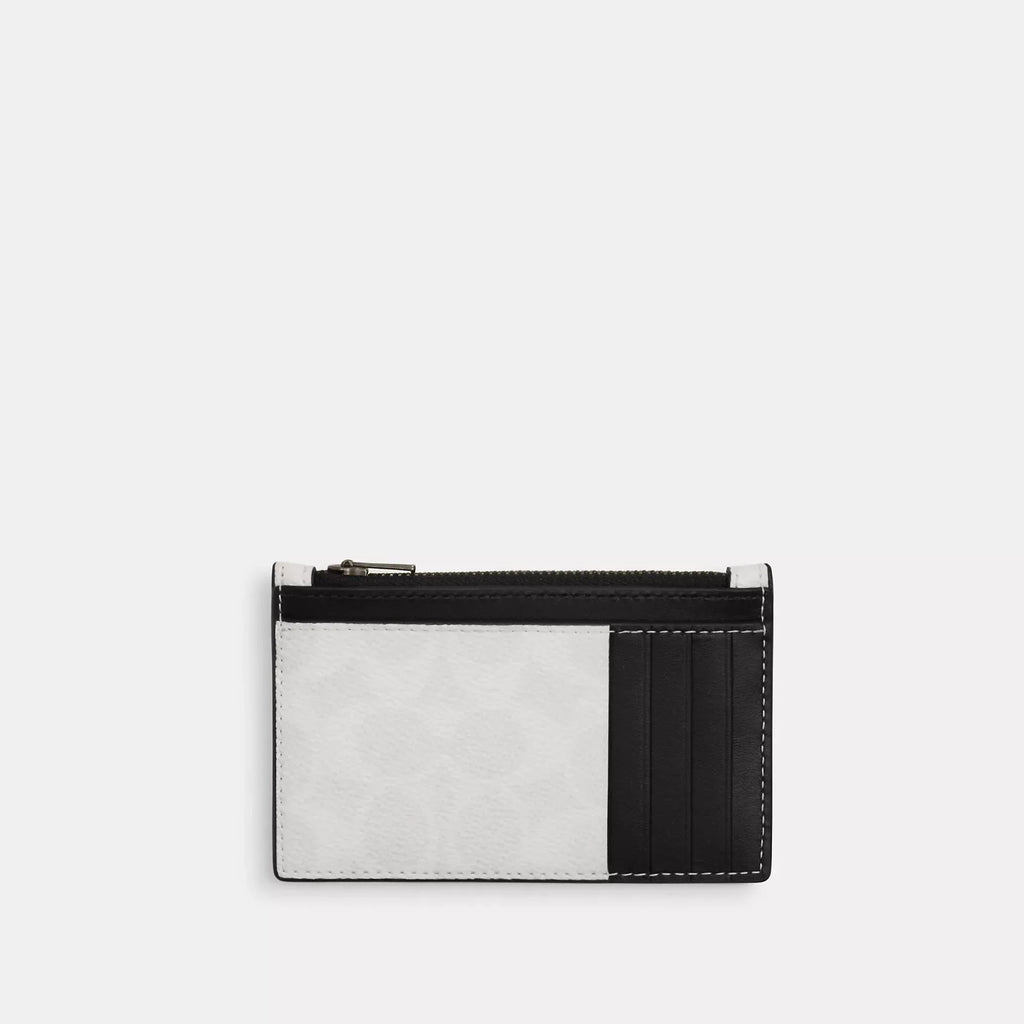 Coach Outlet Zip Card Case In Signature