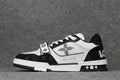 LV Trainer Low 'Velcro Strap - Black Monogram Denim'