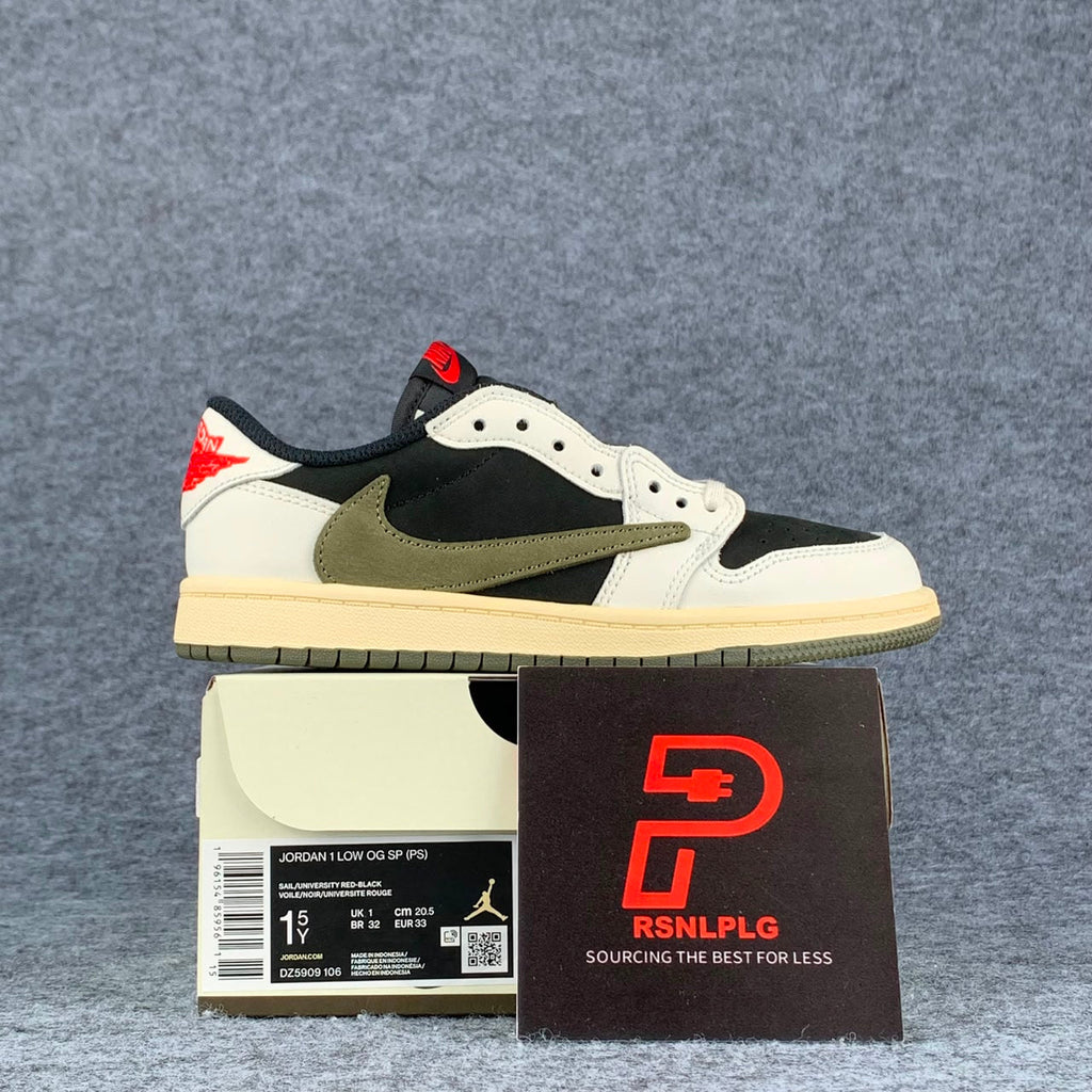 Travis Scott x Air Jordan 1 Low OG PS 'Olive'
