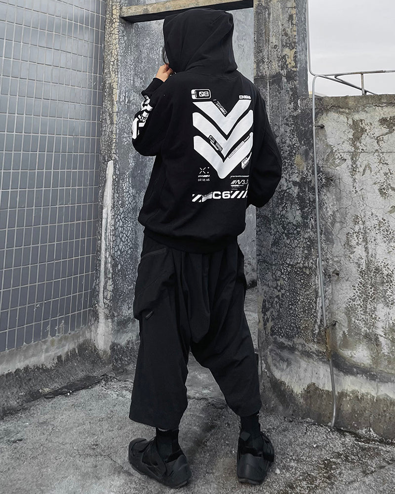 Cyberpunk City Futuristic Sci-Fi Hoodie