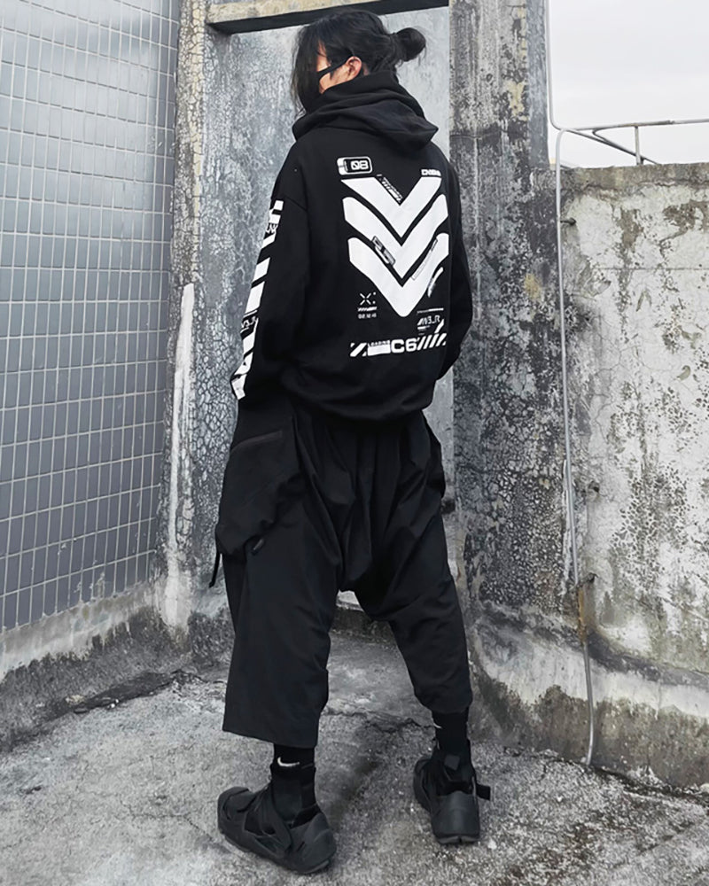 Cyberpunk City Futuristic Sci-Fi Hoodie