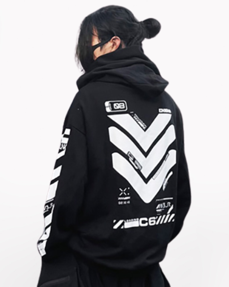 Cyberpunk City Futuristic Sci-Fi Hoodie