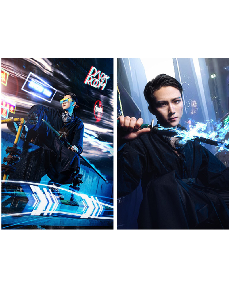 Cyberpunk Ninja Techwear Kimono Jacket
