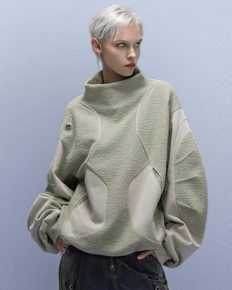 XIPHEVIL Cyberpunk Outfits High-Street Oversized Pullover Sweatshirt