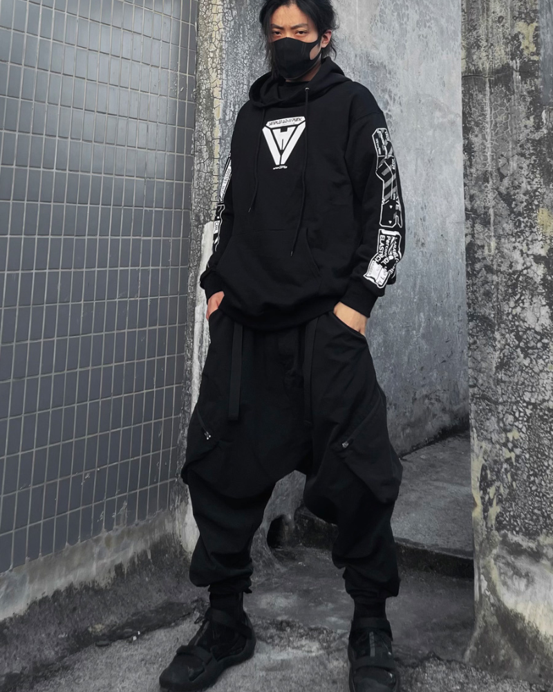 Cyberpunk Techwear Skull Hoodie