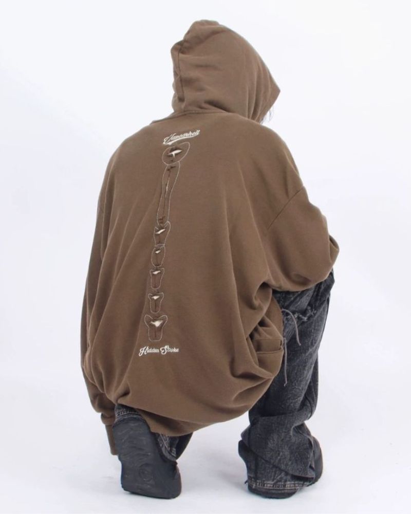 Opium Style Hollow Out Skeleton Hoodie