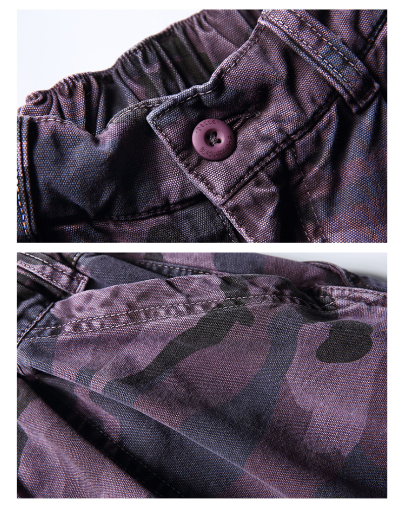 Streetwear Denim Style Baggy Camo Jorts